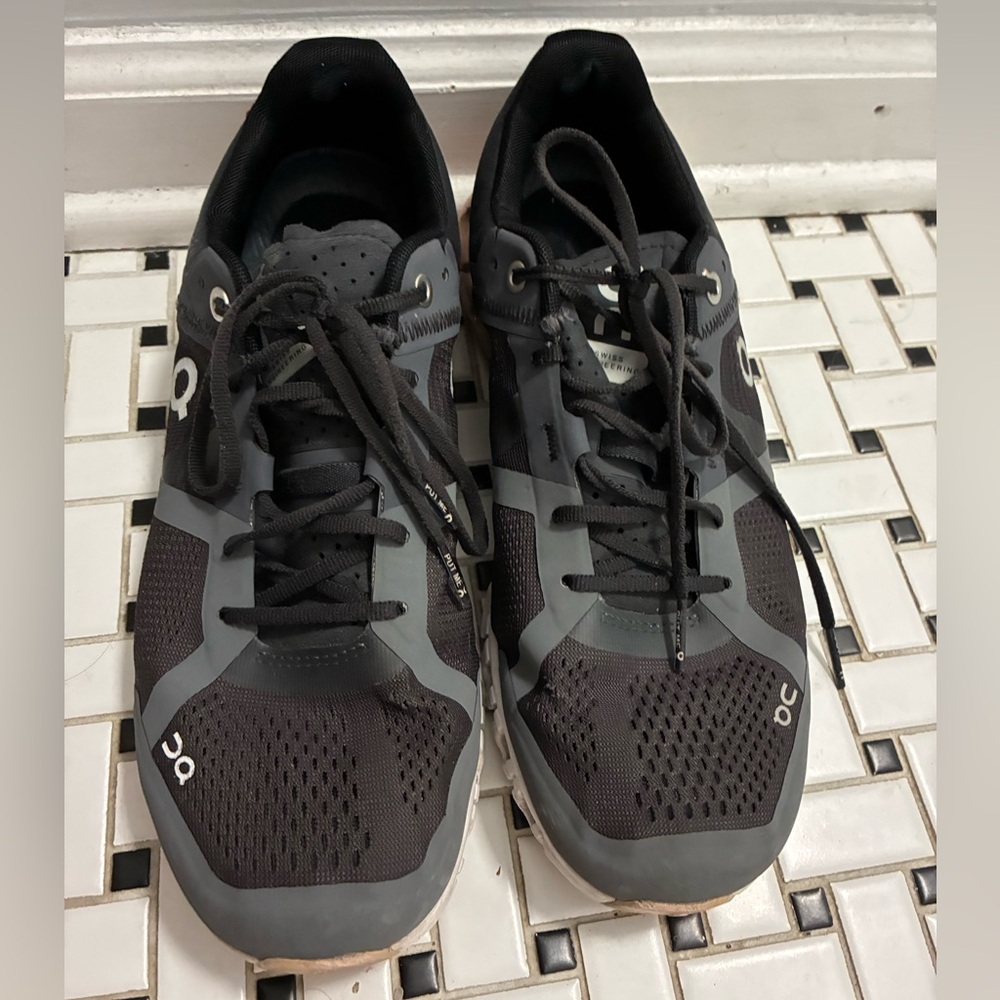 On Running Charcoal and Black Sneakers